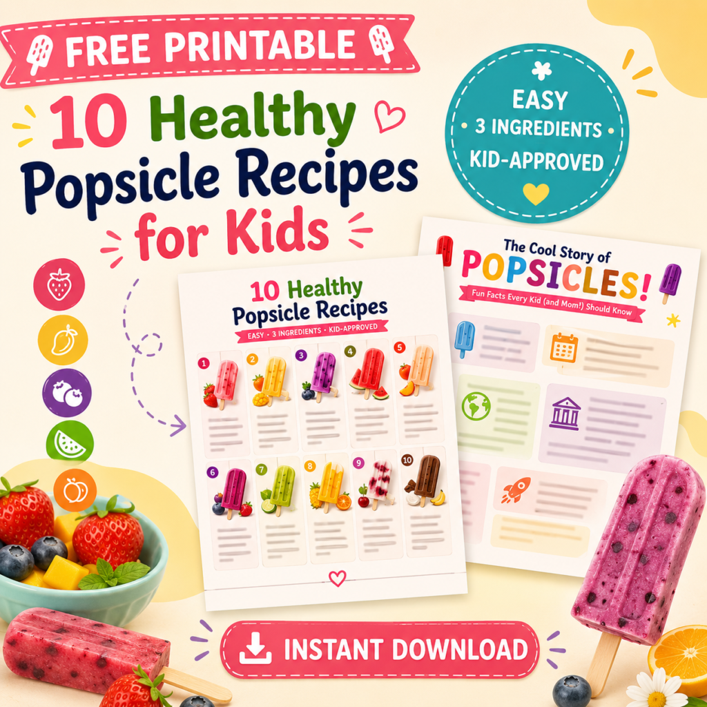 Healthy Popsicle Recipes Free Printables